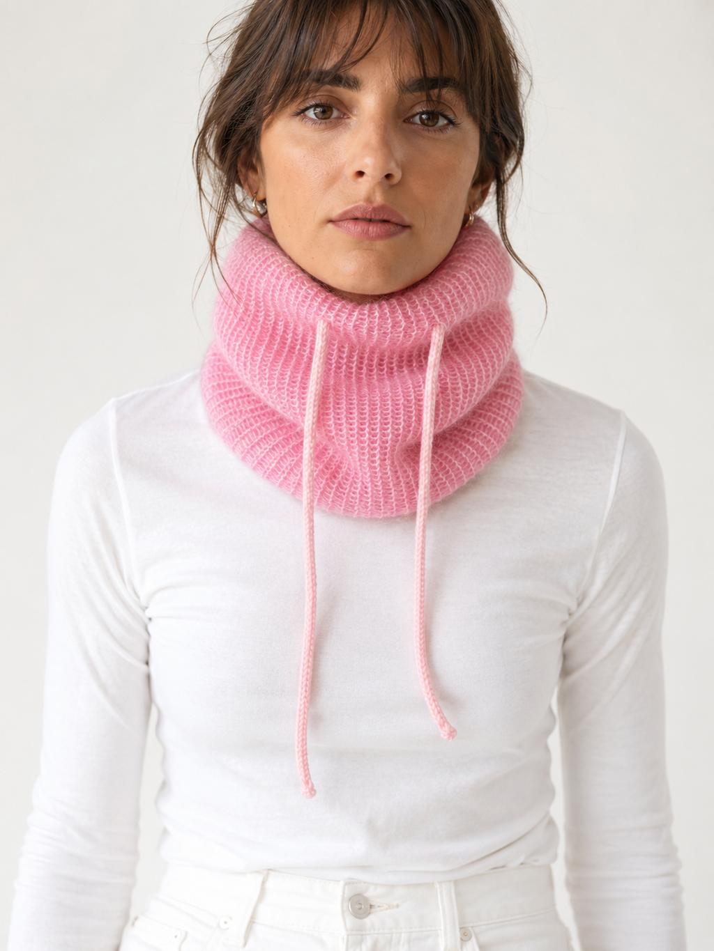 Snood rose clair