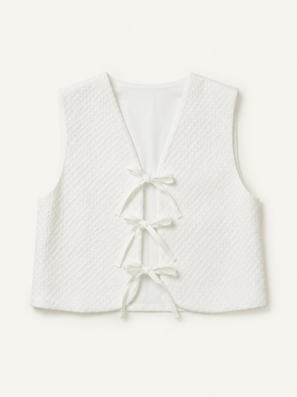 GILET CLARA VOILE COTON CARRE