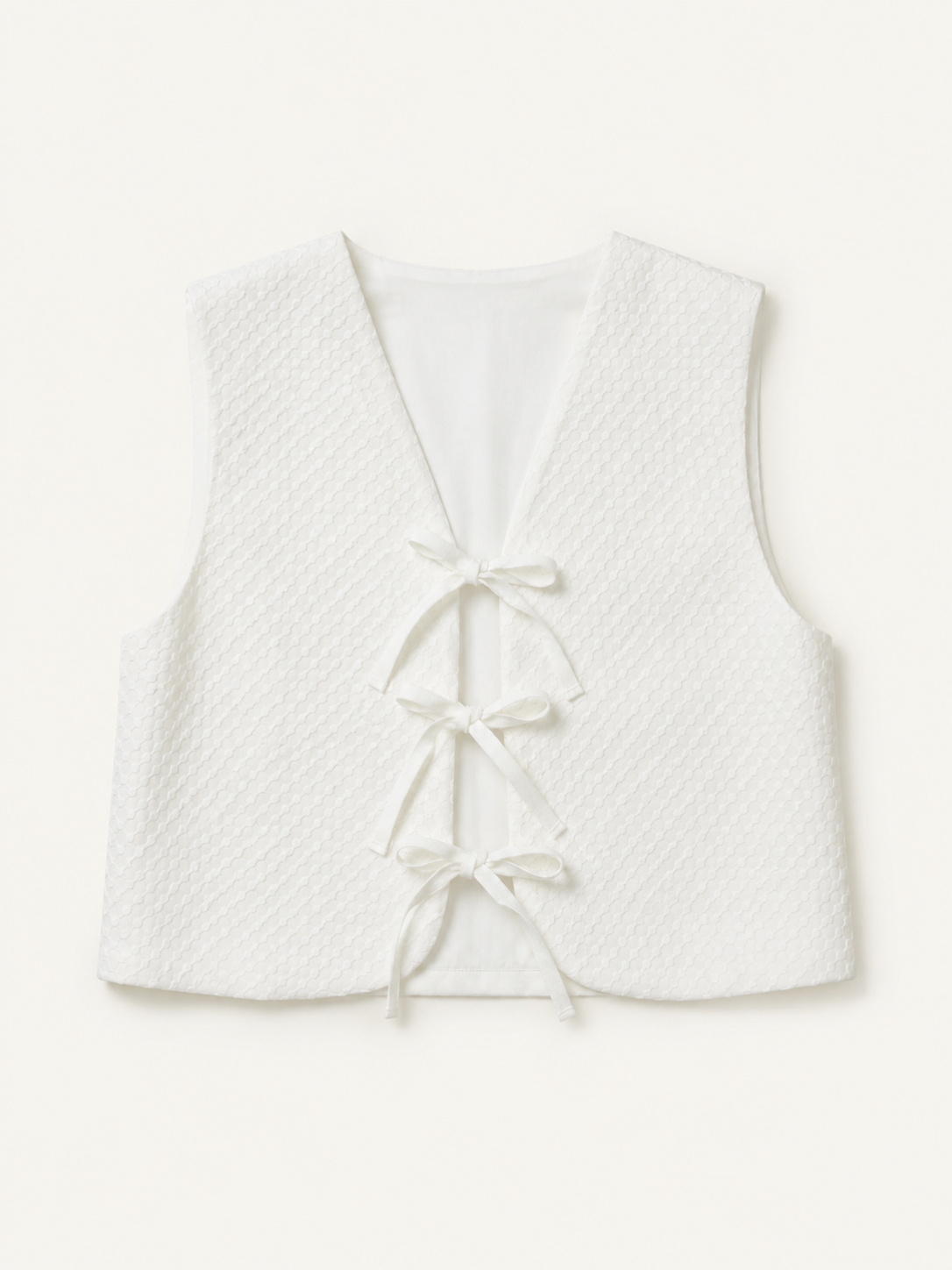 GILET CLARA VOILE COTON CARRE
