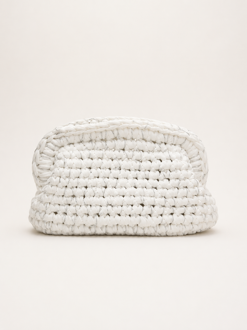 SAC CLUTCHE BLANC/ARGENT