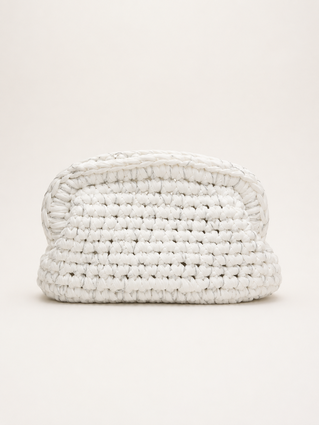 SAC CLUTCHE BLANC/ARGENT