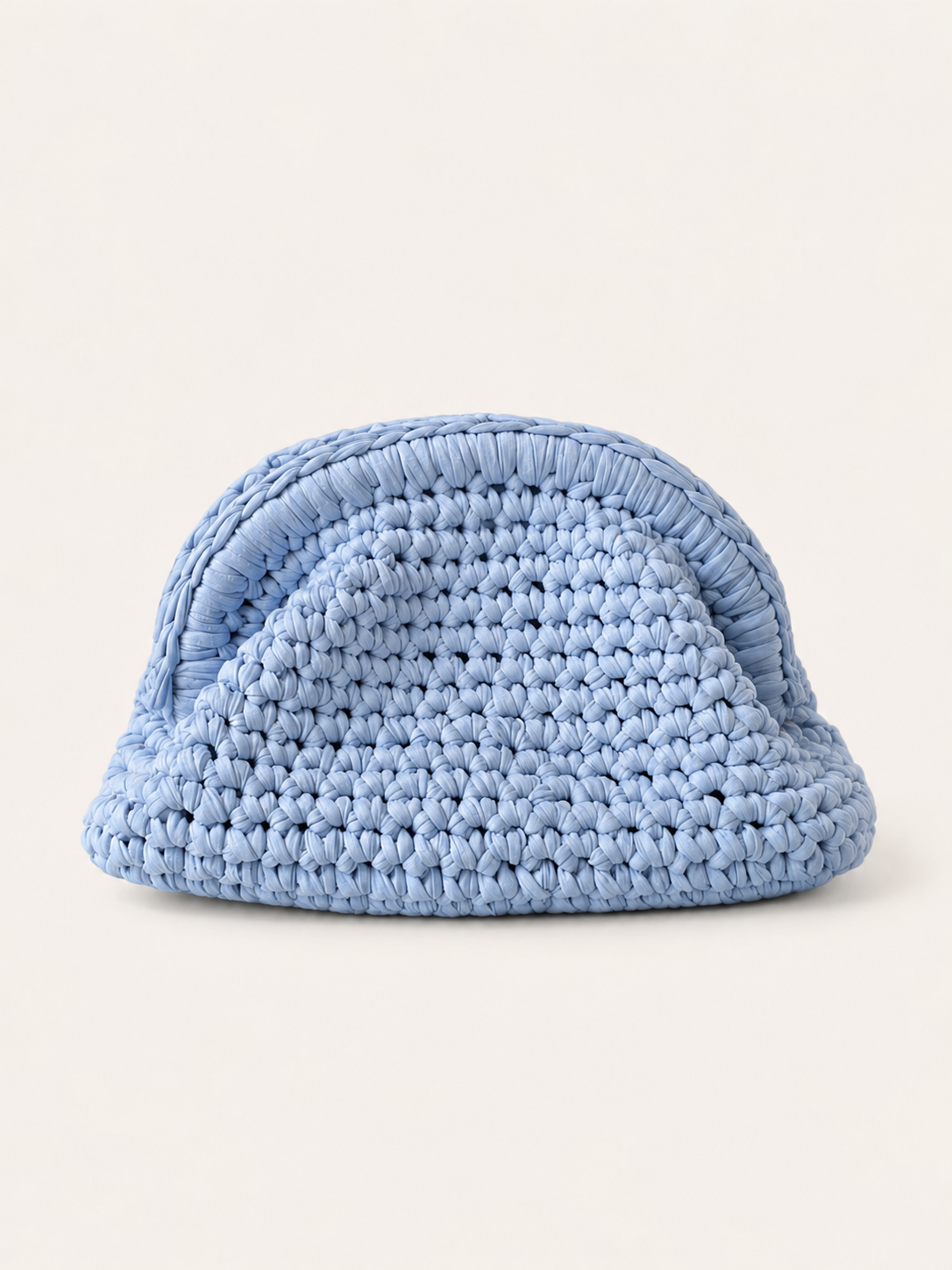 SAC CLUTCHE BLEU CIEL
