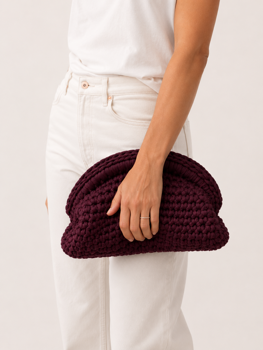 SAC CLUTCHE BURGUNDY