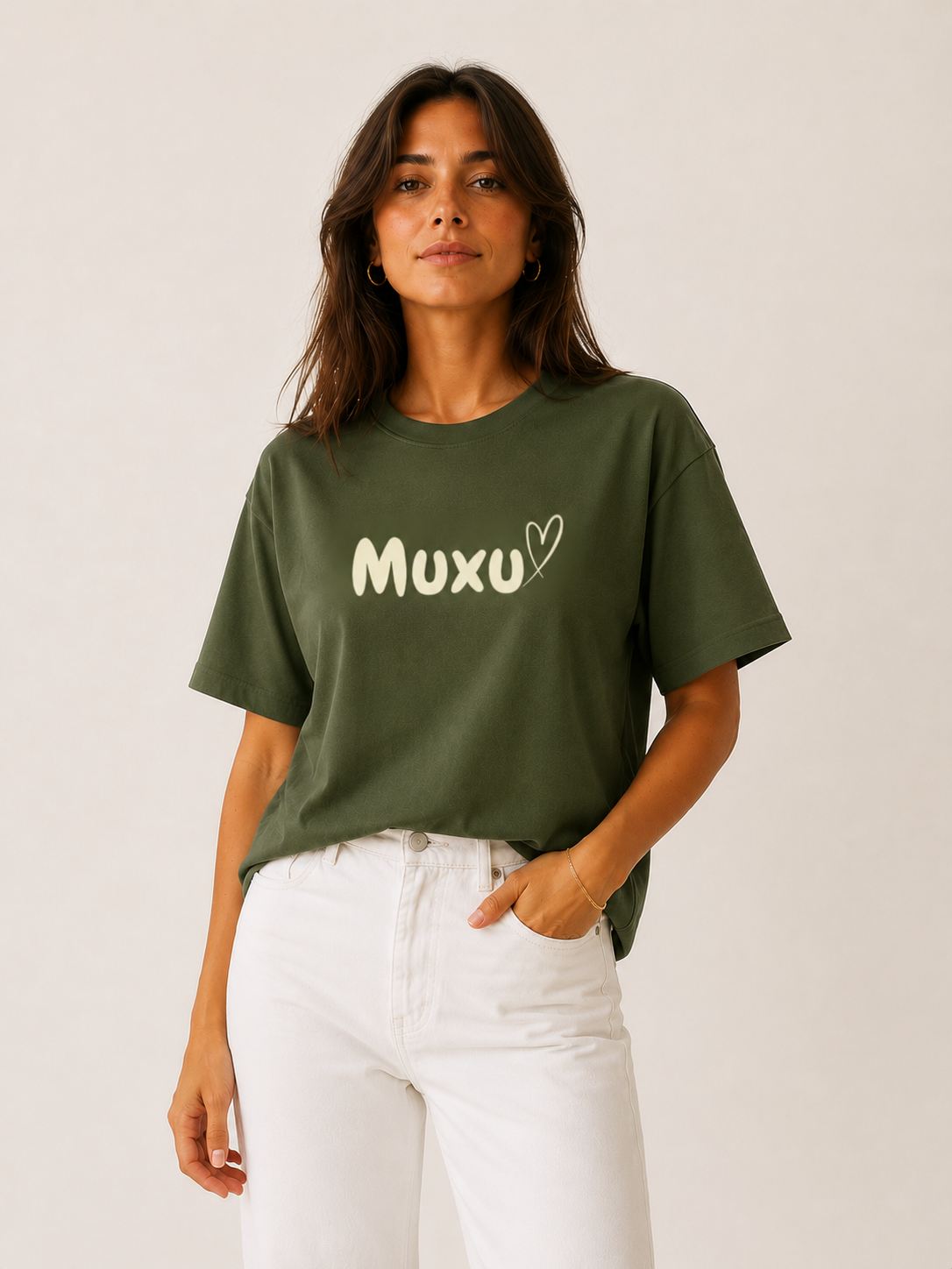 T-shirt Muxu kaki