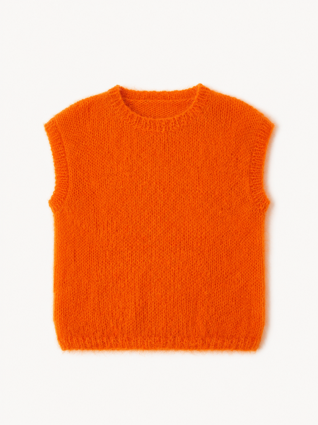 Pull sans manche orange