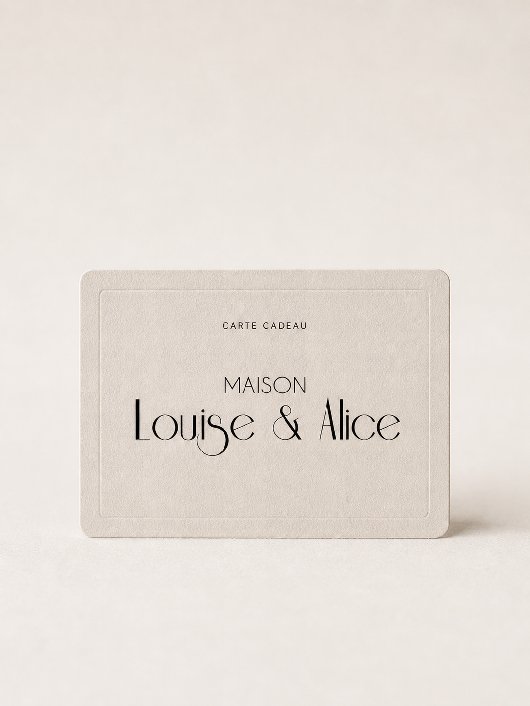 Carte cadeaux Maison Louise et Alice