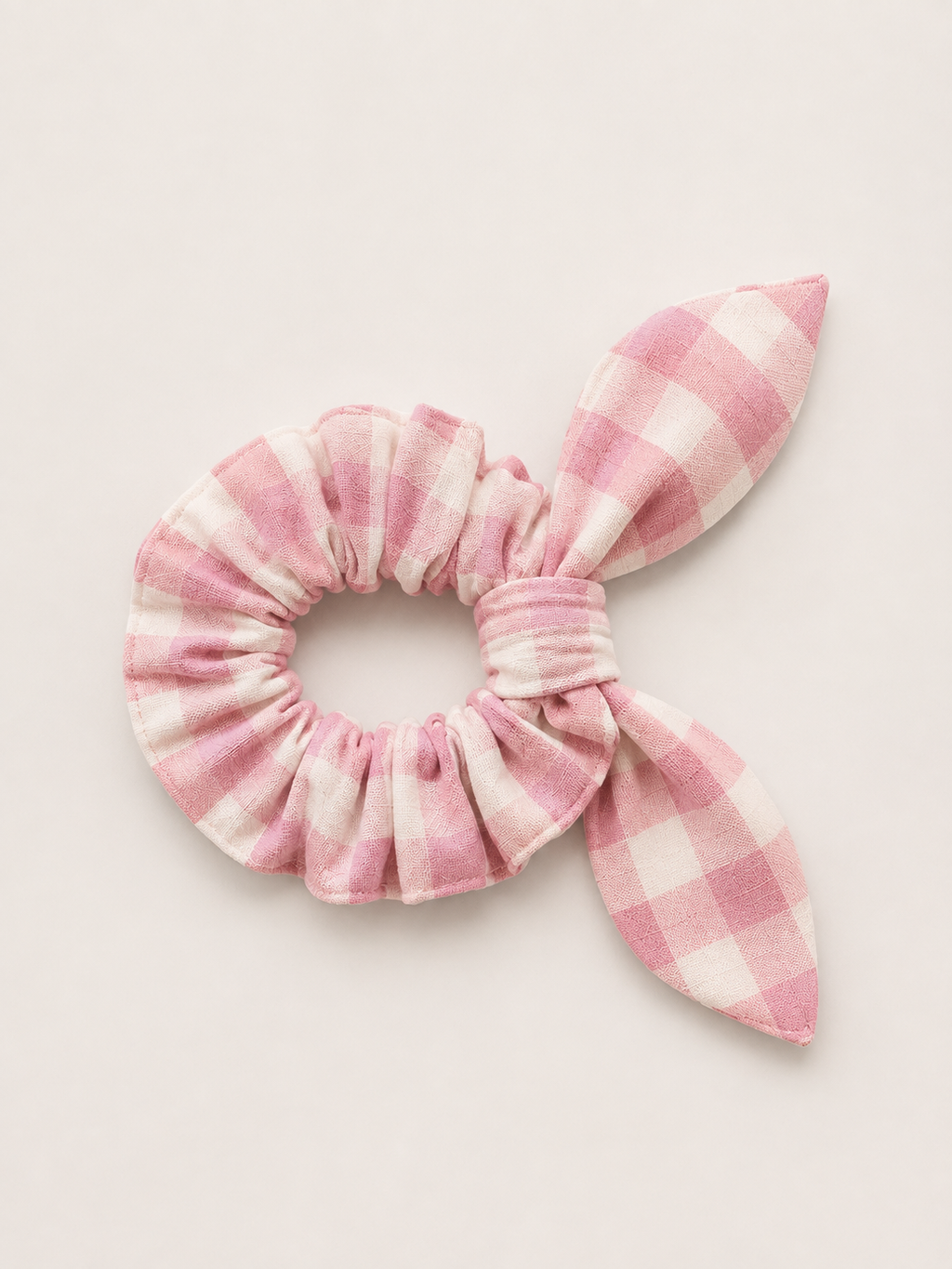 Chouchou vichy rose