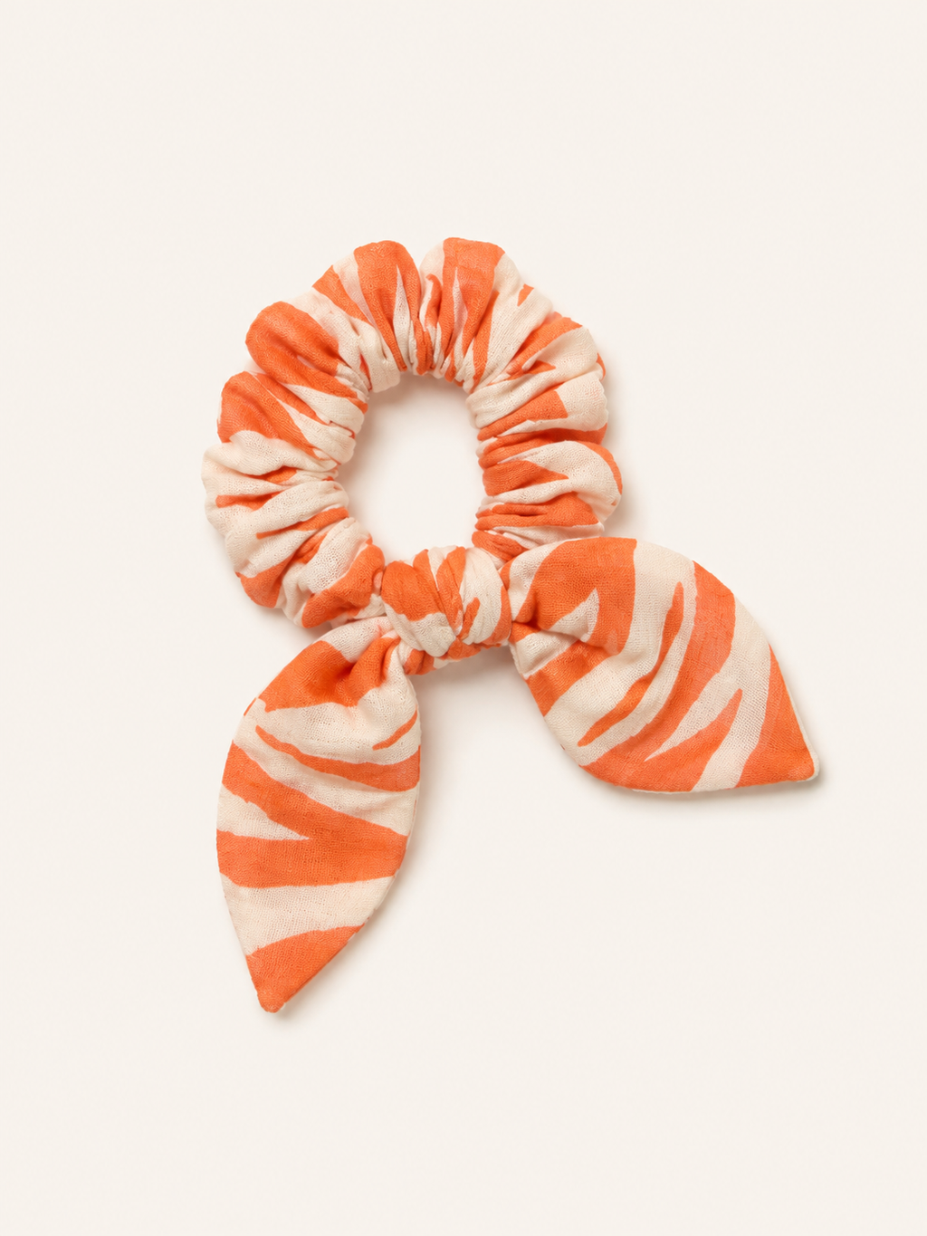 Chouchou corail et blanc