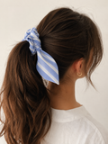 Chouchou rayures bleu
